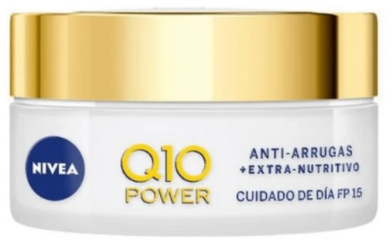 "Nivea Q10 Power Anti-Wrinkle Extra maitininantis Spf15" Ypatingai maitinantis kremas nuo raukšlių 50ml