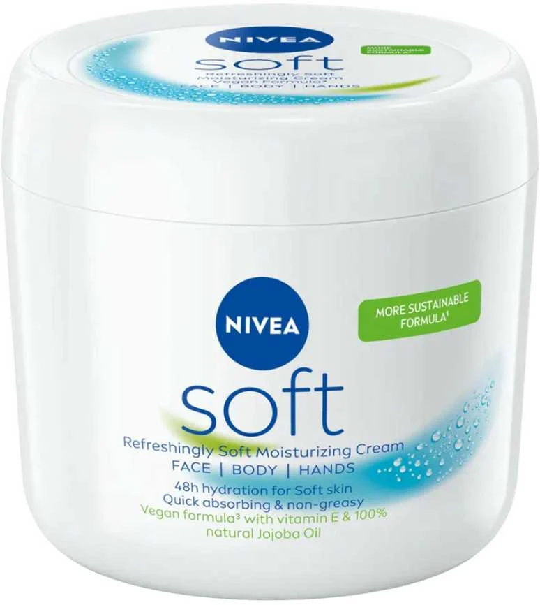 Nivea gaivinamai švelnus drėkinamasis kremas, 500 ml