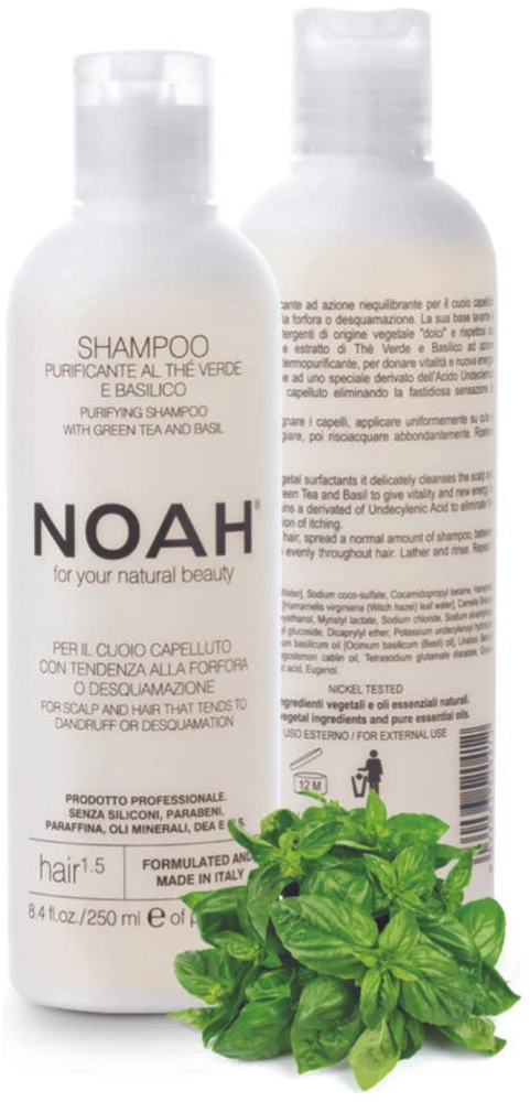 Noah 1.5. Purifying Šampūnas With Žalias Tea Šampūnas nuo pleiskanų, 250 ml