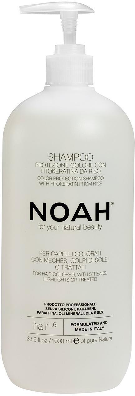 Noah 1.6. Color Protection Šampūnas With Fitokeratine From Rice Šampūnas dažytiems ir sruogelėmis dažytiems plaukams, 1000 ml