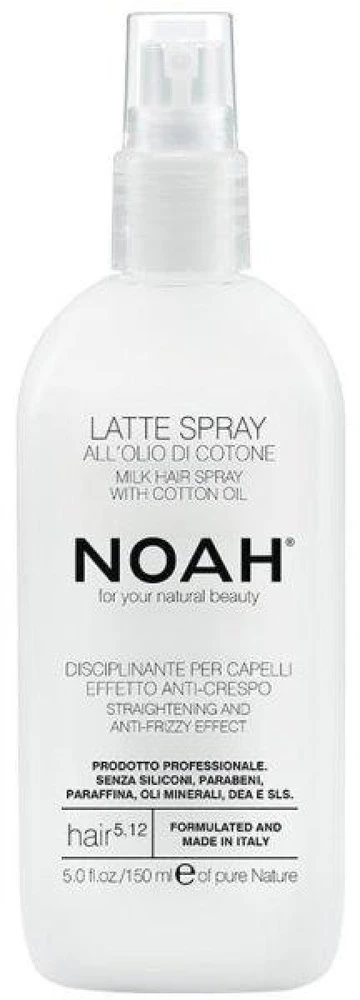 Noah 5.12. Milk Plaukų lakas With Cotton Oil Plaukų pienelis, apsaugantis nuo vėlimosi, 150 ml