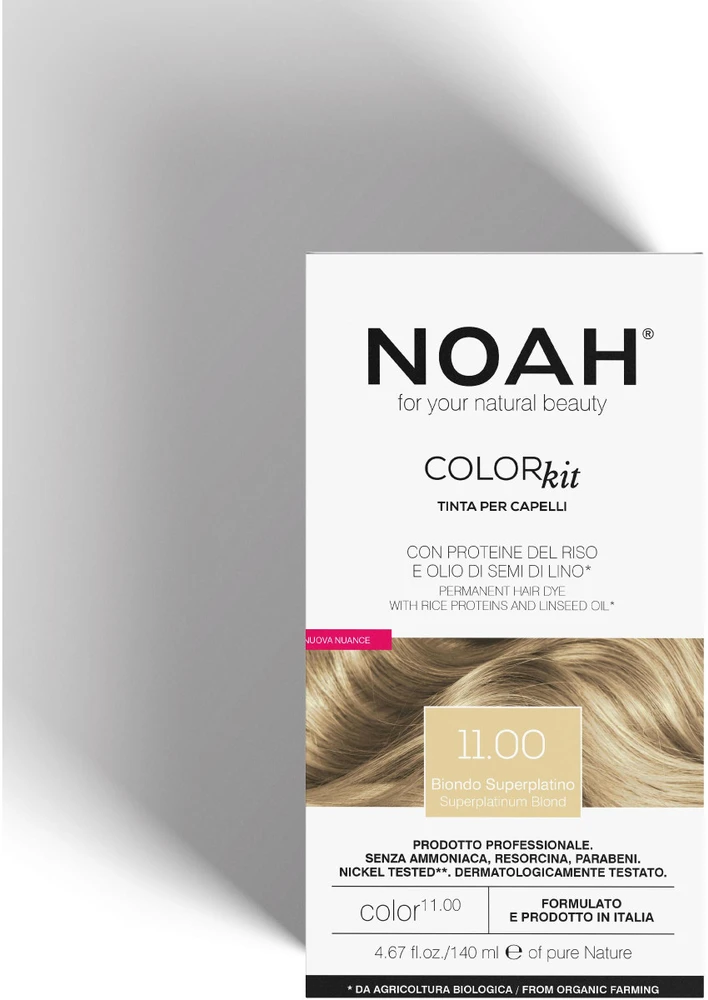 Noah Color Kit 11.00 Superplatinum Blond ilgalaikiai plaukų dažai, 140 ml