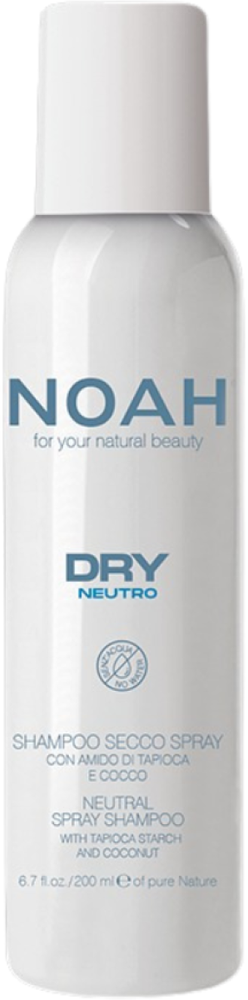 Noah Dry Neutro Purškiklis Šampūnas Sausas šampūnas su tapijokos krakmolu, 200 ml