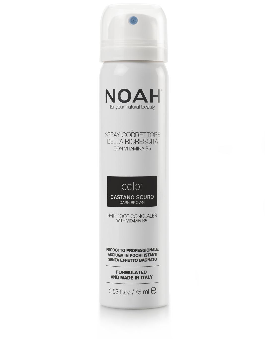 Noah Hair Root Maskuoklis Dark Brown Plaukų šaknų maskuoklis (tamsiai rudas), 75 ml