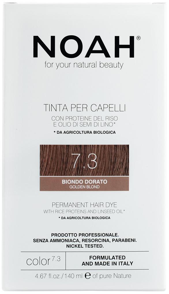 Noah Permanent Hair Dye 7.3 Golden Blond Ilgalaikiai plaukų dažai, 140 ml