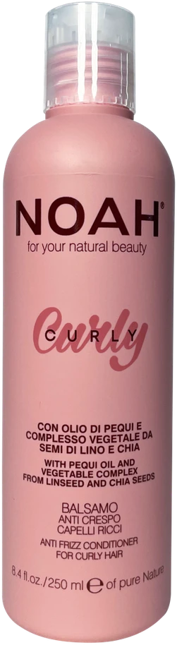 Noah Skirtas garbanotiems plaukams Anti Frizz Conditioner Glotninamasis kondicionierius garbanotiems plaukams, 250 ml