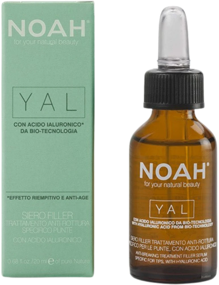 Noah YAL Anti-Breaking Filler Serum Atkuriamasis hialurono serumas lūžinėjantiems ir pažeistiems plaukams, 20 ml
