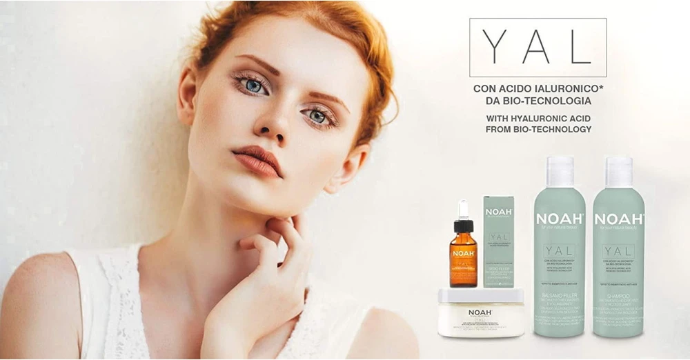 Noah YAL Hydrating And Restorative Treatment Šampūnas Atkuriamasis drėkinantis šampūnas su hialurono rūgštimi ir šalaviju, 250 ml