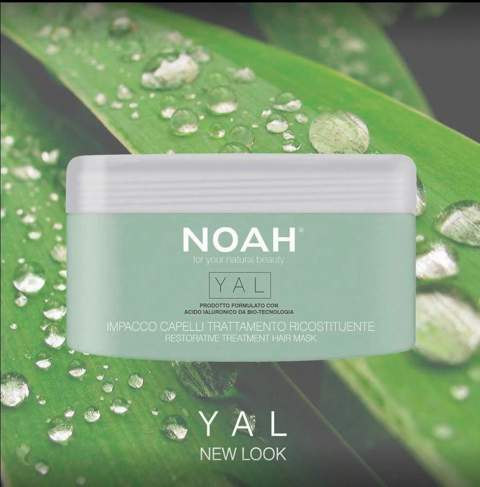 Noah YAL Restorative Treatment Hair Mask Atkuriamojo poveikio plaukų kaukė su hialuronu, 200 ml