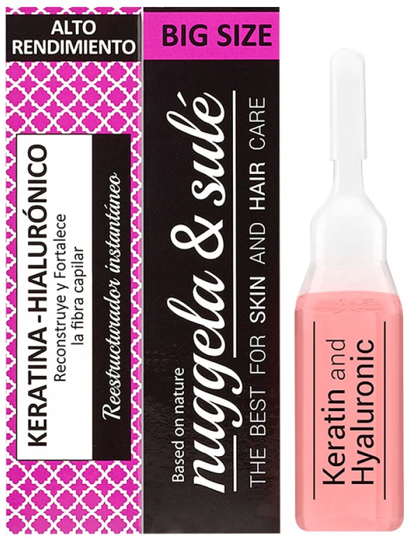 Nuggela Amp Sule "Nuggela - Sulé" hialurono ir keratino ampulė plaukams 10ml