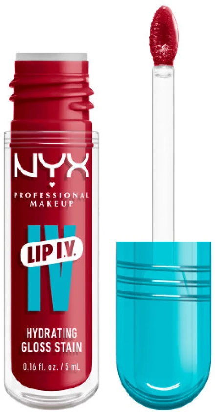 NYX Professional MakeUp Lip I.V. Hydrating Gloss Stain 11 Raudona-y.Set.Wet, 5 ml