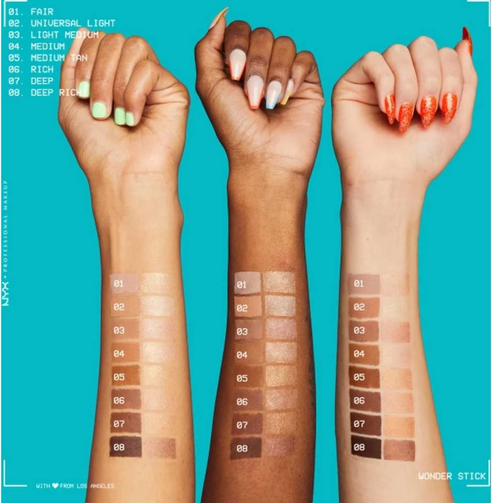 dviejų atspalvių kontūravimo pieštukas Nyx Wonder Stick Dual Face Lift 01-Fair 8g