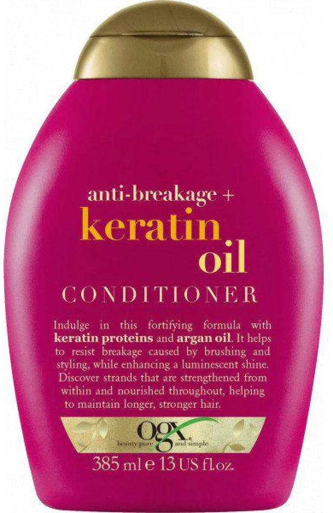 Ogx Keratin Oil saugantis Nuo lūžinėjimo plaukų kondicionierius 385ml