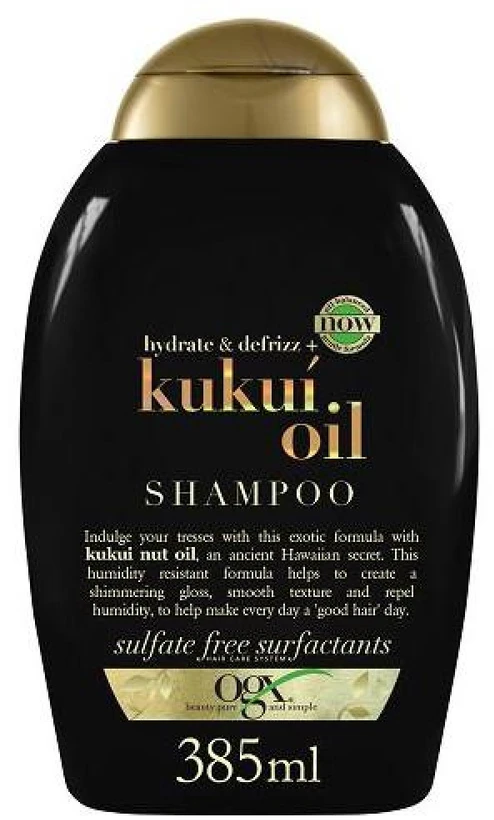 Ogx Kukui aliejaus šampūnas nuo plaukų slinkimo 385ml