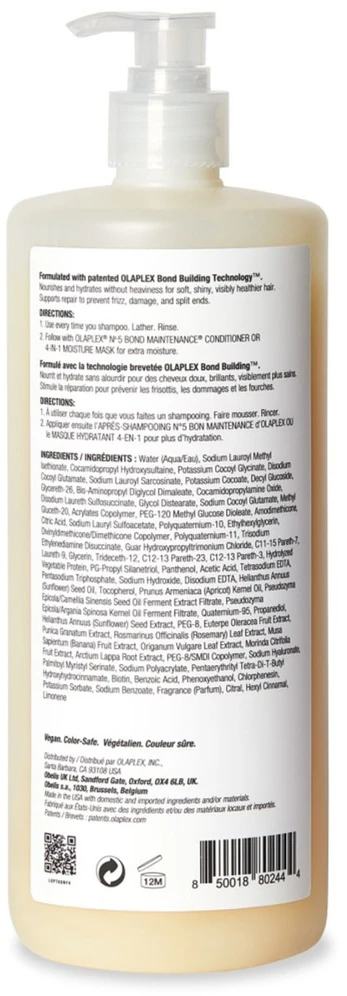 Atkuriamasis šampūnas Olaplex Bond Maintenance No.4, 1000 ml