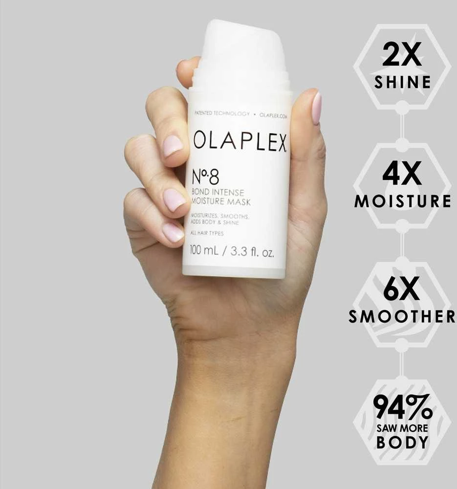 Intensyviai drėkinanti, atkuriamoji plaukų kaukė Olaplex No. 8 Moisture Mask 100ml
