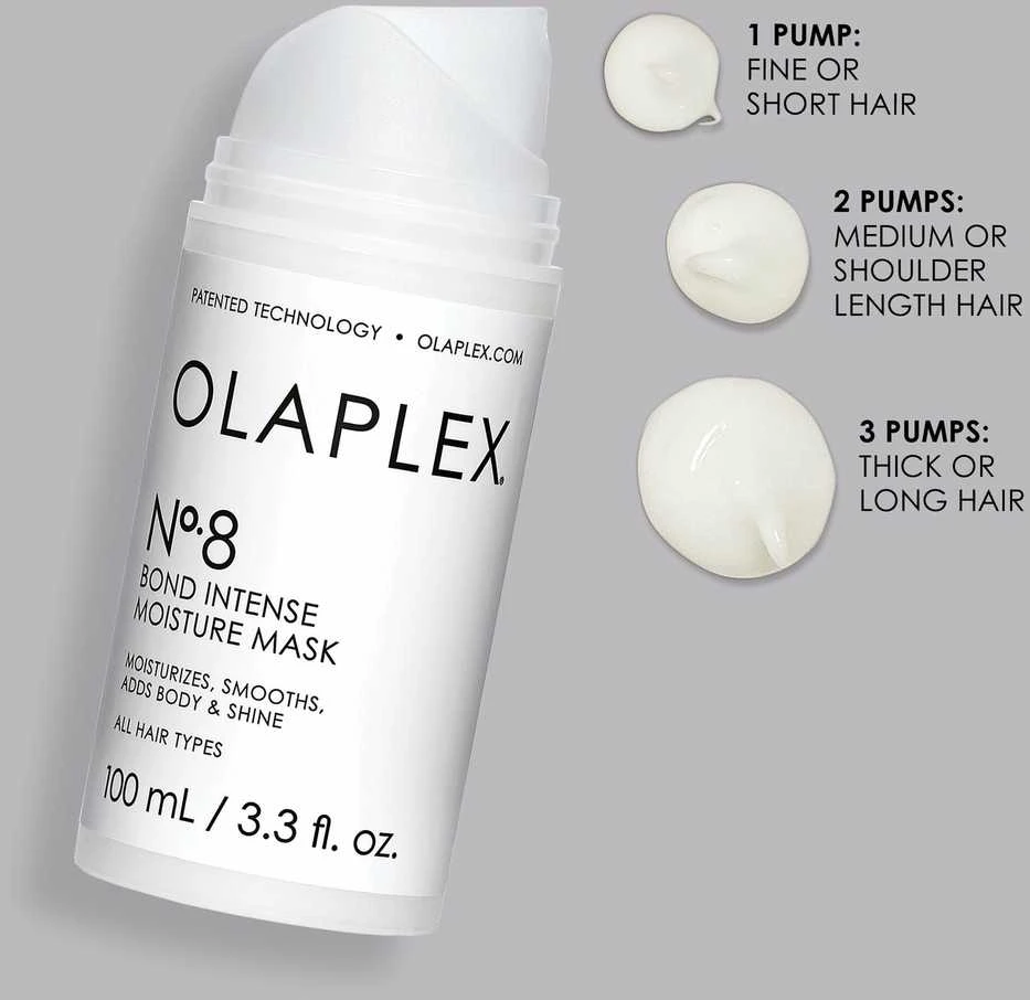 Intensyviai drėkinanti, atkuriamoji plaukų kaukė Olaplex No. 8 Moisture Mask 100ml