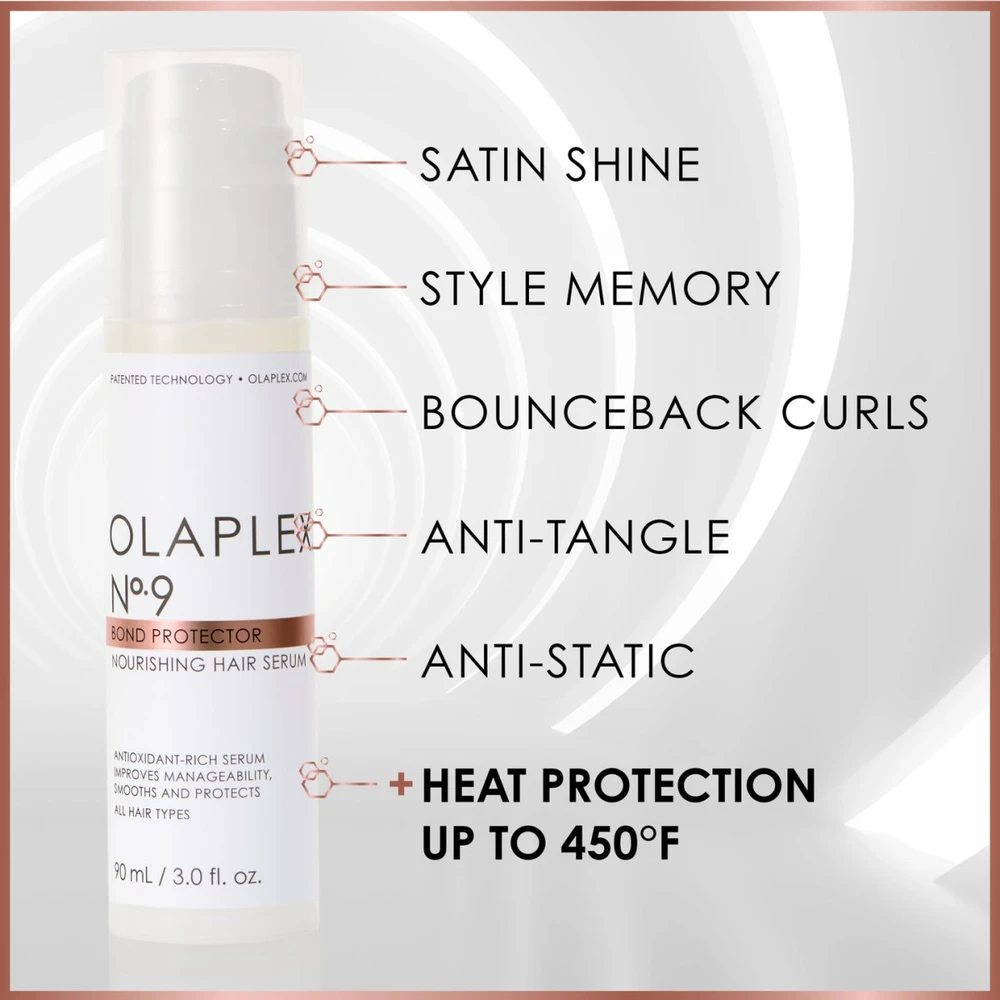 Apsauginis plaukų serumas Olaplex Bond Protector No 9 maitininantis Hair Serum 90ml