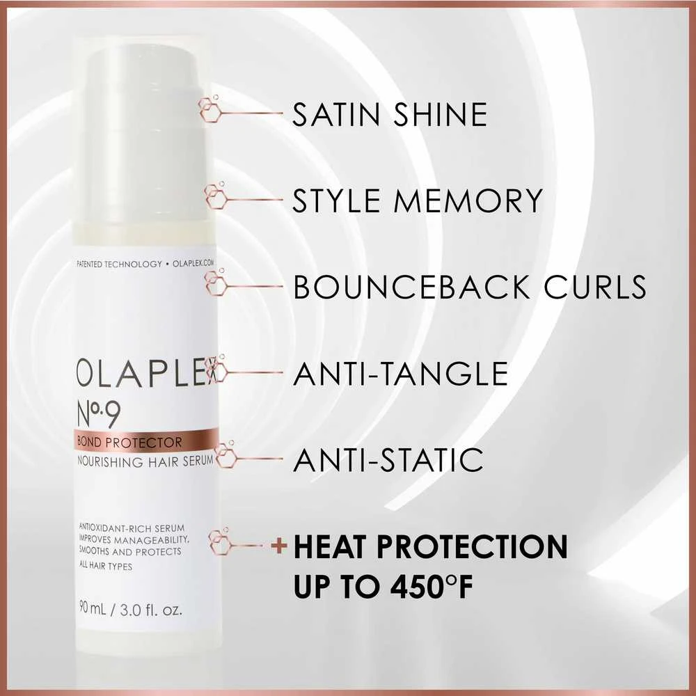Apsauginis plaukų serumas Olaplex Bond Protector No 9 maitininantis Hair Serum 90ml