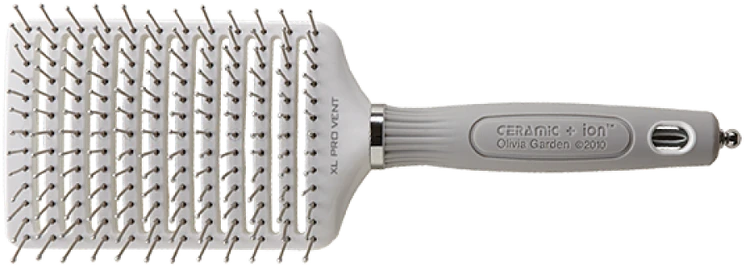 Olivia Garden Ceramic + Ion XL Pro Vent Paddle plaukų šepetys