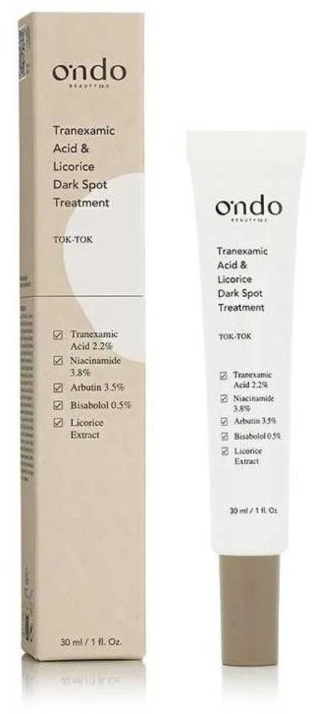 Ondo Beauty 36.5 TOK-TOK Tranexamic Acid Licorice Dark Spot Treatment Day Kreminis dieninis veido kremas, 30 ml