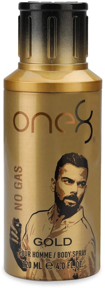 One 8 One8 No Gas Gold parfumuotas kūno purškiklis vyrams, 120 ml