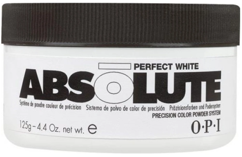 Opi Absolute Acrylic Nail Powder Nail Powder Perfect Baltas, 125 g