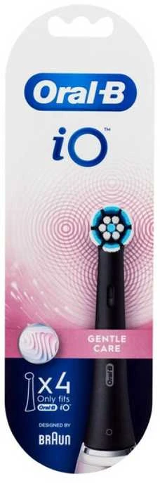 Dantų šepetėlis Braun SB-4 Oral-B iO Gentle Care Juodas keičiamos dantų šepetėlio galvutės 4 vnt.