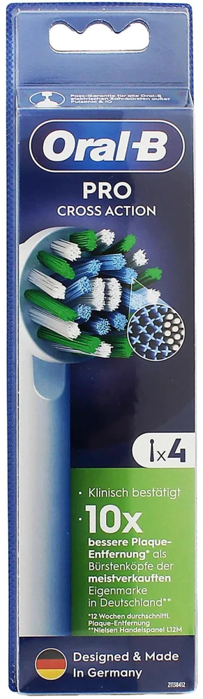 Oral-B CrossAction šepetėlių galvutės, 4 vnt