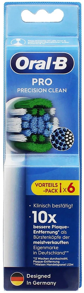 Oral-B Pro Precision Clean Dantų šepetėlis Heads dantų šepetėlio galvutės, 6 vnt.