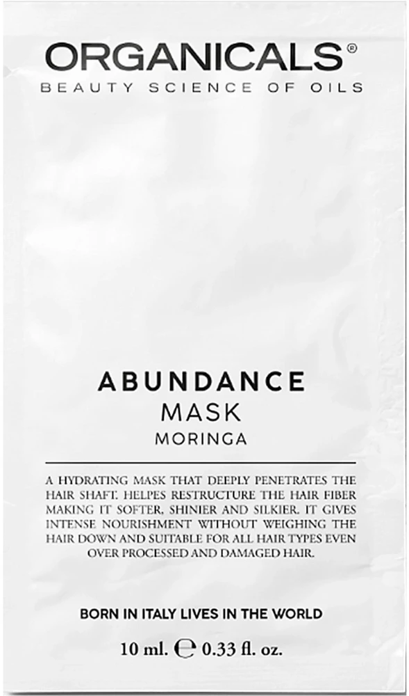 Organicals ABUNDANCE Restructuring Mask Moringa kaukė plaukams, 10 ml