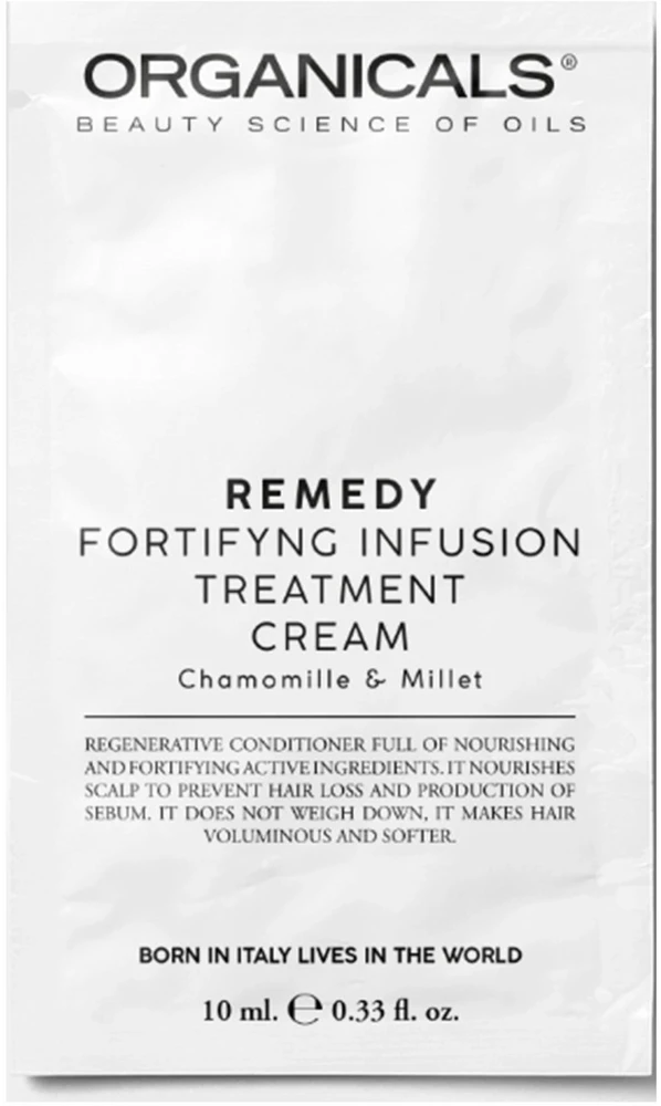 Organicals REMEDY Fortifyng Infusion Treatment Camomille & Millet balzamas plaukams, 10 ml