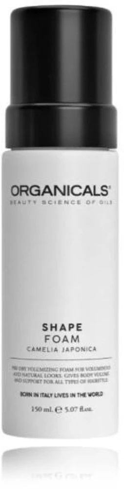 Organicals Shape Foam Camellia Japonica apimties suteikiančios putos plaukams, 150 ml
