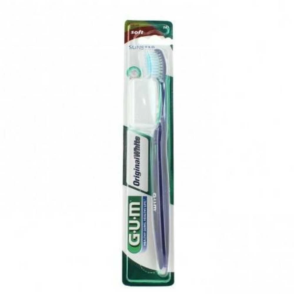 Original Baltas Soft Teeth Gum Cap dantų šepetėlis