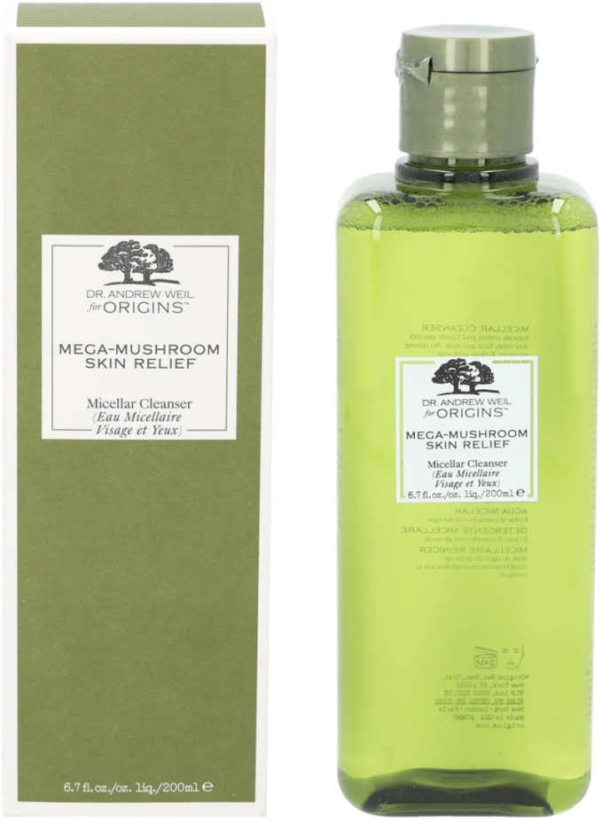 Origins Dr. Andrew Weil for Origins™ Mega-Mushroom Micellar Valiklis valomasis micelinis vanduo, 200 ml