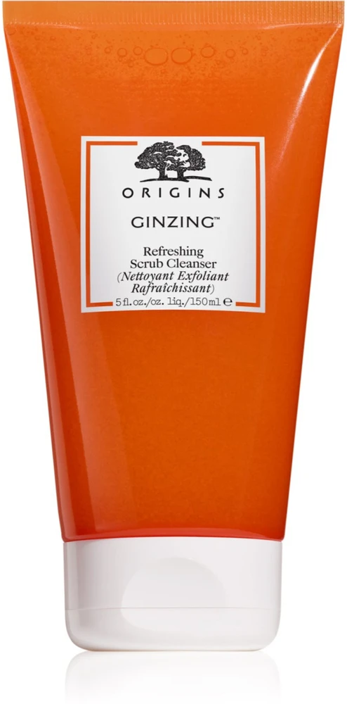 Origins Ginzing Refreshing Scrub Valiklis energijos suteikiantis veido šveitiklis, 150 ml