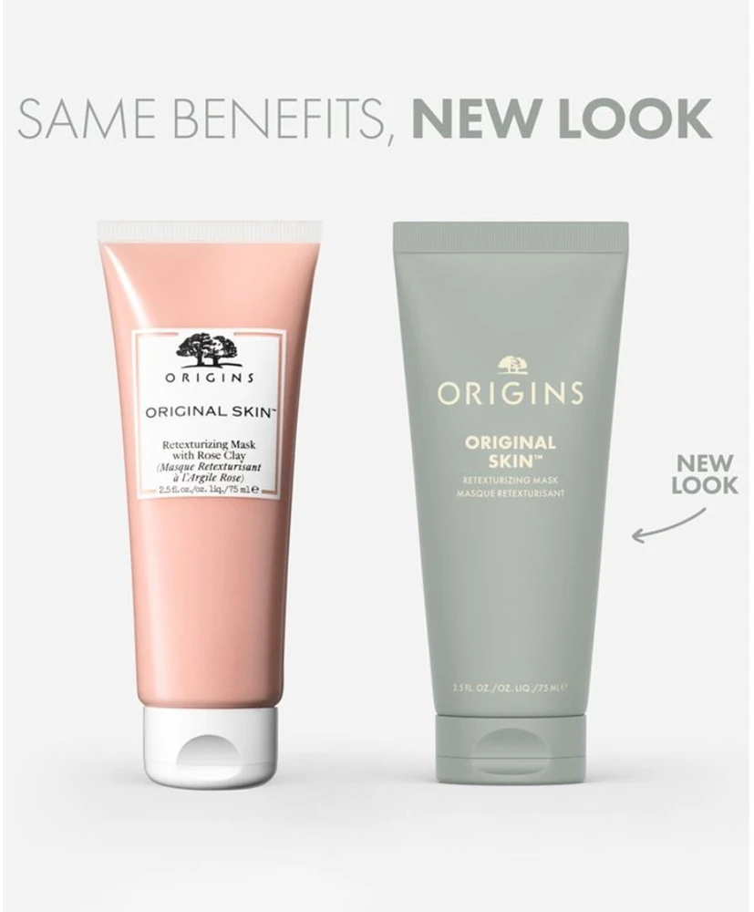 Origins Original Skin Retexturizing Mask atkurianti ir valanti kaukė veidui su moliu, 75 ml