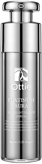 „Ottie Platinum Line“ drėkinamasis liftingo ir raukšles mažinantis dieninis ir naktinis veido serumas, 40 ml