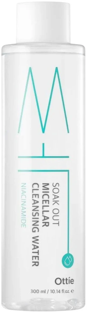 Ottie Soak Out Cleansing & Soothing Micellar Vanduo Sensitive, 300 ml