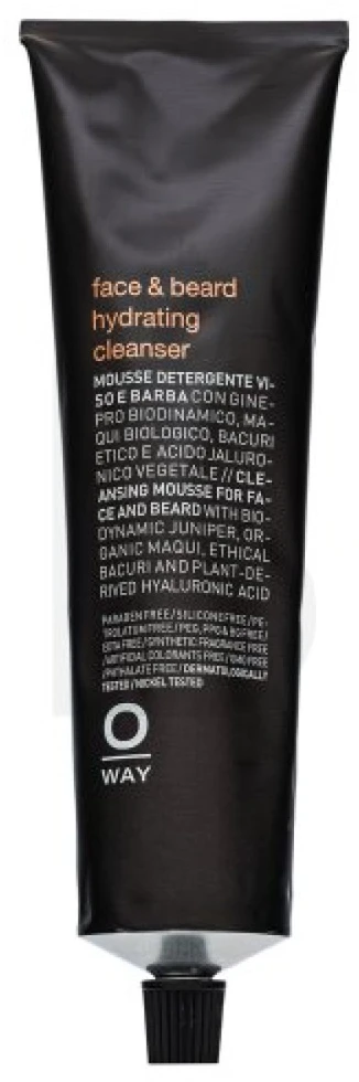 OWAY Face & Beard Hydrating Valiklis drėkinamasis veido ir barzdos prausiklis, 150 ml