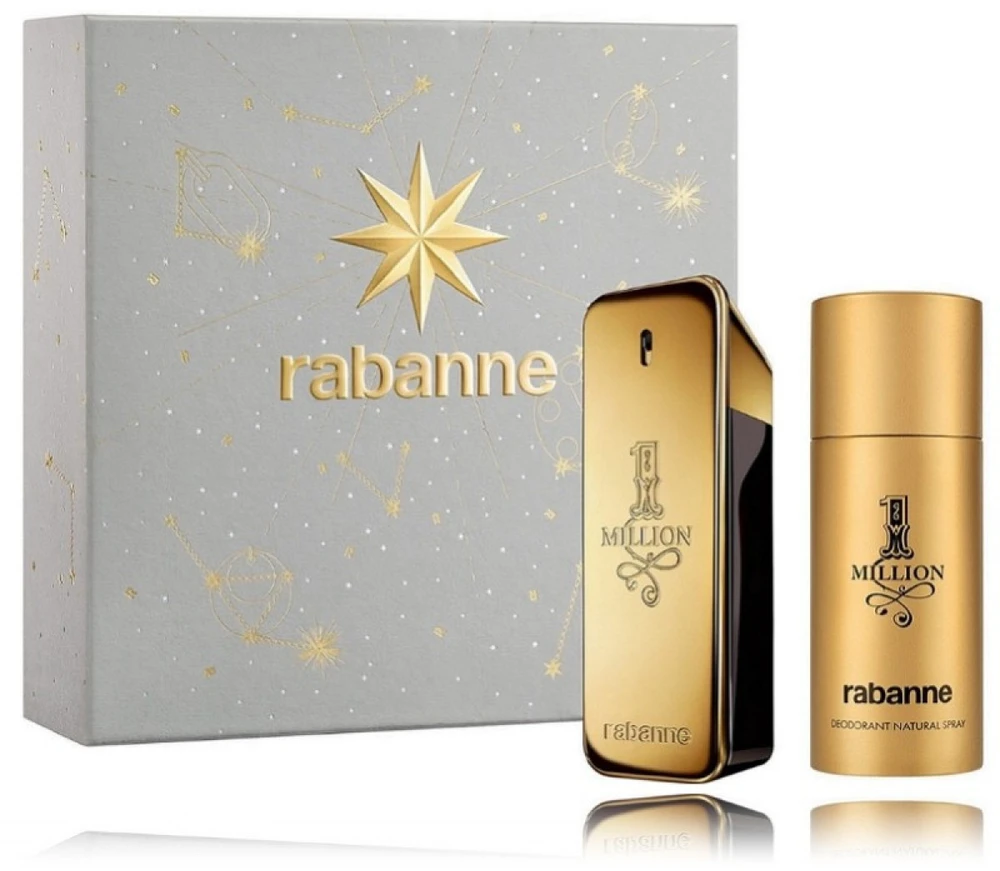 Paco Rabanne 1 Million rinkinys vyrams (EDT, 100 ml + purškiamas dezodorantas, 150 ml)