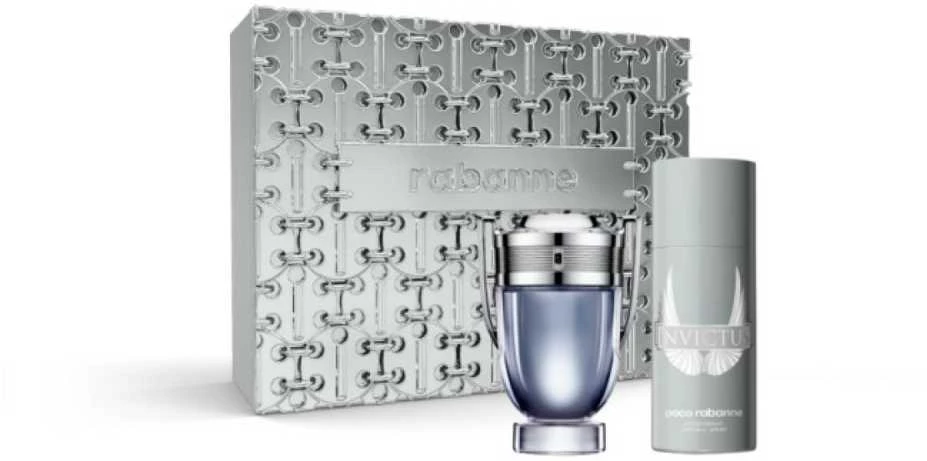 Paco Rabanne Invictus rinkinys vyrams (EDT, 100 ml + dezodorantas, 150 ml)