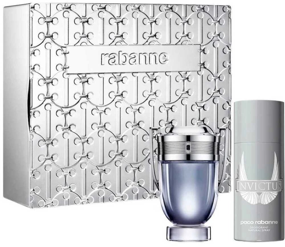 Paco Rabanne Invictus rinkinys vyrams (EDT, 100 ml + dezodorantas, 150 ml)