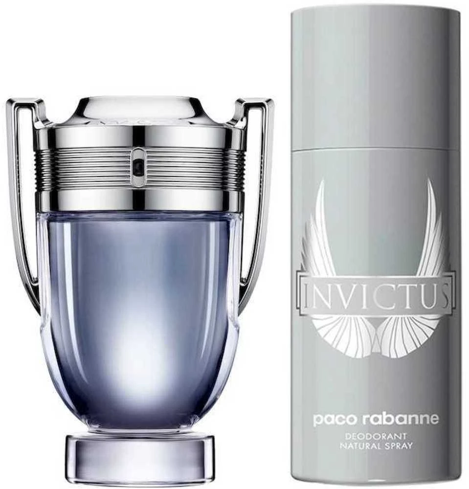 Paco Rabanne Invictus rinkinys vyrams (EDT, 100 ml + dezodorantas, 150 ml)