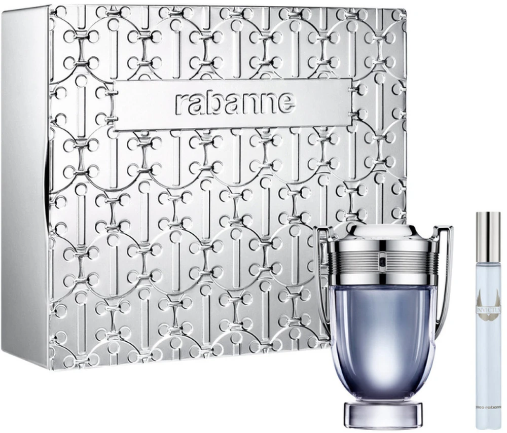 Paco Rabanne Invictus rinkinys vyrams (EDT, 100 ml + EDT,10 ml)