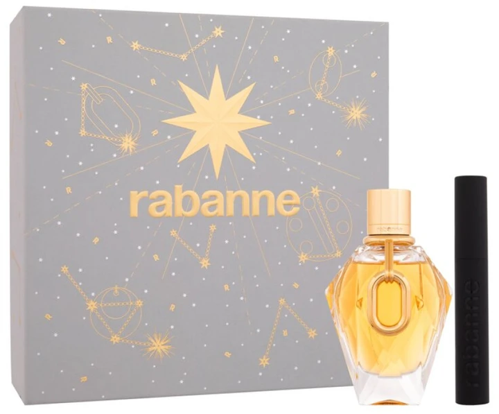 Paco Rabanne Million Gold EDP rinkinys moterims (EDP 90 ml + Rockstar Blakstienų tušas 8 ml)