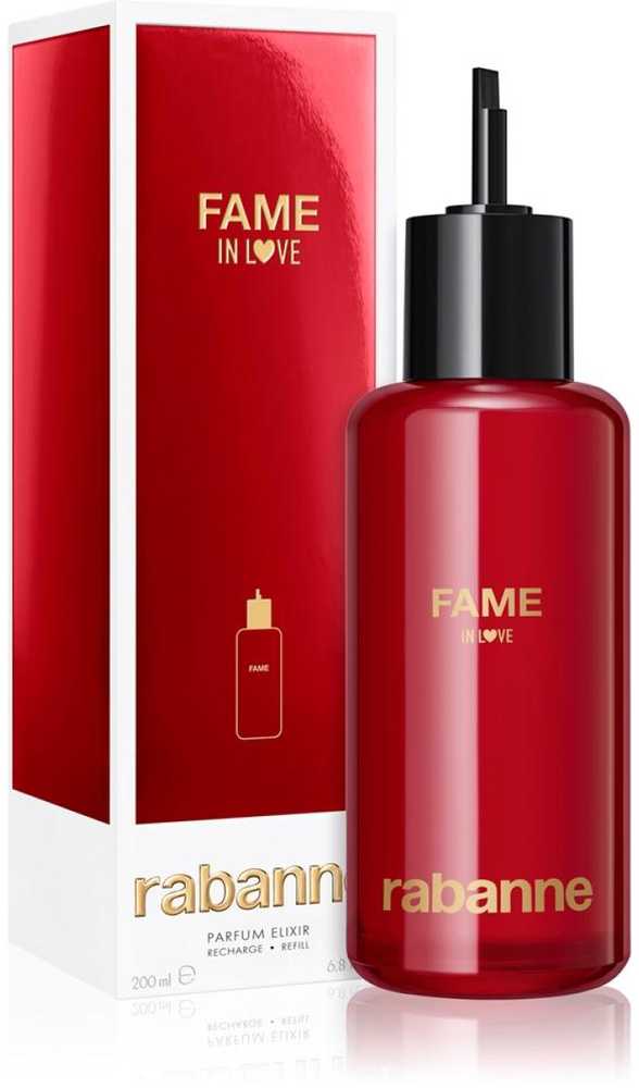 Paco Rabanne Rabanne Fame In Love Parfum Eliksyras Refill PP kvepalų papildymas moterims, 200 ml