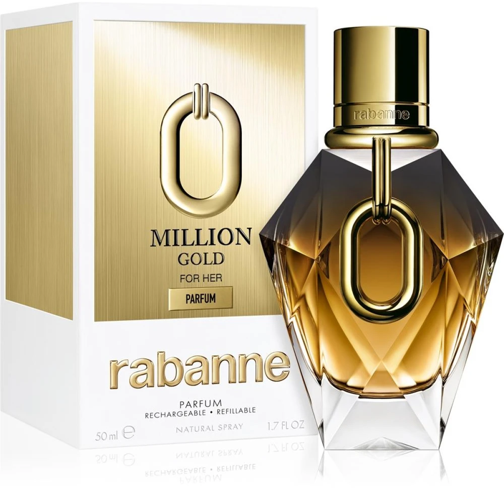 Paco Rabanne Rabanne Million Gold For Her Parfum Papildomas PP pildomi kvepalai moterims, 50 ml