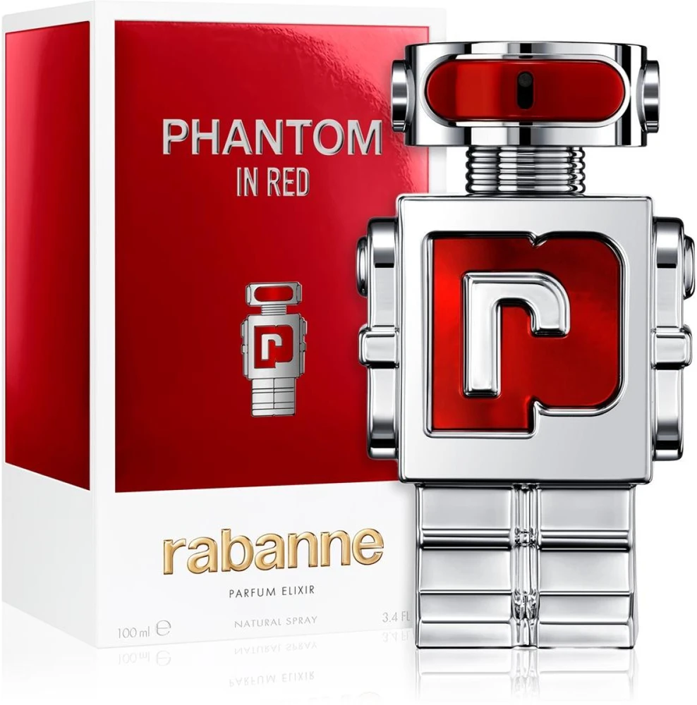 Paco Rabanne Rabanne Phantom In Raudona Parfum Eliksyras PP kvepalai vyrams, 100 ml