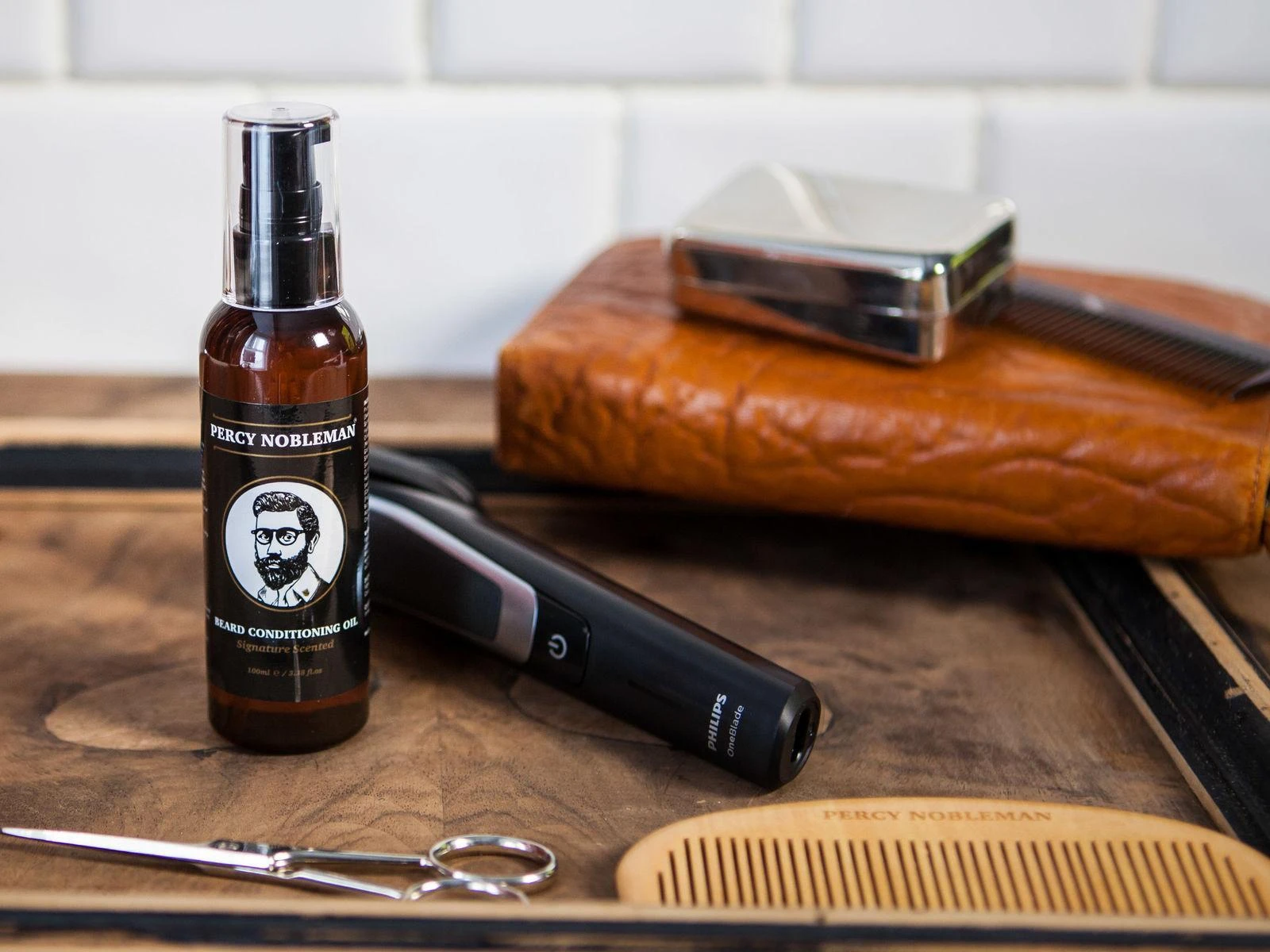 Percy Nobleman Beard Conditioning Oil Scented Kondicionuojantis vanilės aromato barzdos aliejus, 100 ml